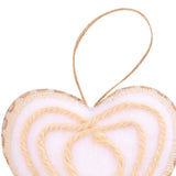 Maxbell Maxbell 3Pcs DIY Christmas Tree Pendants Ornaments Wreath Decorative Hanging Baubles Heart