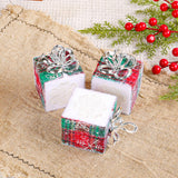 3 Pieces Christmas Tree Hanging Ornaments for Wedding Birthday Window Scenes Linen