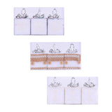 3 Pieces Christmas Tree Hanging Ornaments for Wedding Birthday Window Scenes Linen