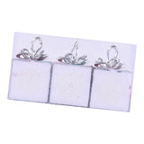 3 Pieces Christmas Tree Hanging Ornaments for Wedding Birthday Window Scenes Linen