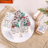 3 Pieces Christmas Tree Hanging Ornaments for Wedding Birthday Window Scenes Linen