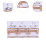3 Pieces Christmas Tree Hanging Ornaments for Wedding Birthday Window Scenes Hemp Rope