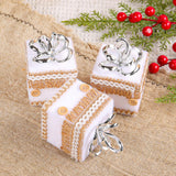 3 Pieces Christmas Tree Hanging Ornaments for Wedding Birthday Window Scenes Hemp Rope