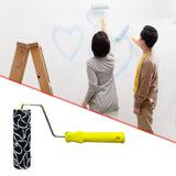 Maxbell Patterned Paint Roller Small 7" Wall Painting Roller for Doors Cupboard Wall