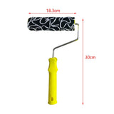 Maxbell Patterned Paint Roller Small 7" Wall Painting Roller for Doors Cupboard Wall