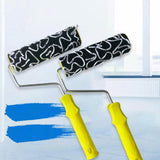 Maxbell Patterned Paint Roller Small 7" Wall Painting Roller for Doors Cupboard Wall
