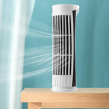 Small Desktop Plug in Fan Night Light USB Desk Fan for Office Living Room Home White