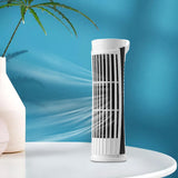 Small Desktop Plug in Fan Night Light USB Desk Fan for Office Living Room Home White