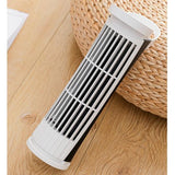 Small Desktop Plug in Fan Night Light USB Desk Fan for Office Living Room Home White