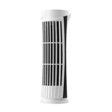 Small Desktop Plug in Fan Night Light USB Desk Fan for Office Living Room Home White