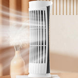 Small Desktop Plug in Fan Night Light USB Desk Fan for Office Living Room Home White