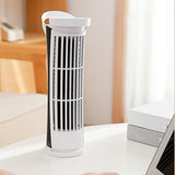 Small Desktop Plug in Fan Night Light USB Desk Fan for Office Living Room Home White