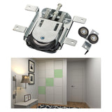 Maxbell Maxbell Mirror Door Roller Assembly Smooth Sliding Door Wheels for Closets Cupboards with upper wheel B