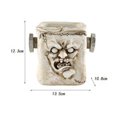 Funny Head Face Statue Flowerpot Plant Pot Polyresin for Decorating Entrance Scientific Freak