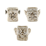 Funny Head Face Statue Flowerpot Plant Pot Polyresin for Decorating Entrance Scientific Freak