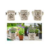 Funny Head Face Statue Flowerpot Plant Pot Polyresin for Decorating Entrance Scientific Freak