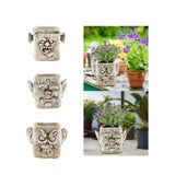 Funny Head Face Statue Flowerpot Plant Pot Polyresin for Decorating Entrance Scientific Freak