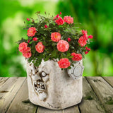 Funny Head Face Statue Flowerpot Plant Pot Polyresin for Decorating Entrance Scientific Freak
