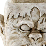 Funny Head Face Statue Flowerpot Plant Pot Polyresin for Decorating Entrance Vampire
