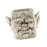 Funny Head Face Statue Flowerpot Plant Pot Polyresin for Decorating Entrance Vampire