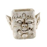Funny Head Face Statue Flowerpot Plant Pot Polyresin for Decorating Entrance Vampire