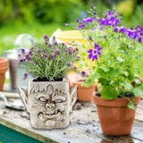 Funny Head Face Statue Flowerpot Plant Pot Polyresin for Decorating Entrance Vampire