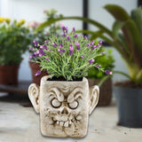 Funny Head Face Statue Flowerpot Plant Pot Polyresin for Decorating Entrance Clown