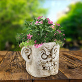 Funny Head Face Statue Flowerpot Plant Pot Polyresin for Decorating Entrance Clown