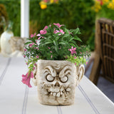 Funny Head Face Statue Flowerpot Plant Pot Polyresin for Decorating Entrance Clown