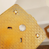 Tissue Box Holder Simple Tissue Box Dispenser for Table Bathroom Night Stand Gold