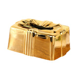 Tissue Box Holder Simple Tissue Box Dispenser for Table Bathroom Night Stand Gold