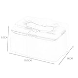 Tissue Box Holder Simple Tissue Box Dispenser for Table Bathroom Night Stand Silver