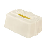 Tissue Box Holder Simple Tissue Box Dispenser for Table Bathroom Night Stand White