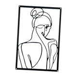 Maxbell Maxbell Metal Wall Art Decor Minimalist Wall Art for Wall Decor Bathroom Living Room Style D