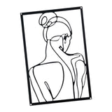 Maxbell Maxbell Metal Wall Art Decor Minimalist Wall Art for Wall Decor Bathroom Living Room Style D