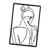 Maxbell Maxbell Metal Wall Art Decor Minimalist Wall Art for Wall Decor Bathroom Living Room Style D