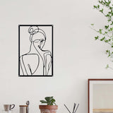 Maxbell Maxbell Metal Wall Art Decor Minimalist Wall Art for Wall Decor Bathroom Living Room Style D