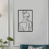 Maxbell Maxbell Metal Wall Art Decor Minimalist Wall Art for Wall Decor Bathroom Living Room Style D
