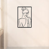 Maxbell Maxbell Metal Wall Art Decor Minimalist Wall Art for Wall Decor Bathroom Living Room Style D