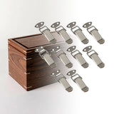 10x Spring Loaded Toggle Latch Toggle Latch Metal Lock for Box Window Bucket without Padlock Hole