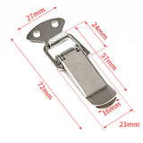10x Spring Loaded Toggle Latch Toggle Latch Metal Lock for Box Window Bucket without Padlock Hole