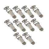 10x Spring Loaded Toggle Latch Toggle Latch Metal Lock for Box Window Bucket without Padlock Hole