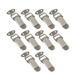 10x Spring Loaded Toggle Latch Toggle Latch Metal Lock for Box Window Bucket without Padlock Hole