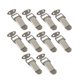 10x Spring Loaded Toggle Latch Toggle Latch Metal Lock for Box Window Bucket without Padlock Hole