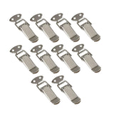 10x Spring Loaded Toggle Latch Toggle Latch Metal Lock for Box Window Bucket without Padlock Hole