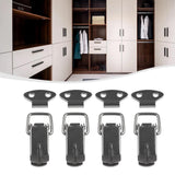 10x Spring Loaded Toggle Latch Toggle Latch Metal Lock for Box Window Bucket without Padlock Hole