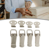 10x Spring Loaded Toggle Latch Toggle Latch Metal Lock for Box Window Bucket without Padlock Hole