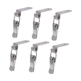 Maxbell 6x 90 Degree Buckle Hook Lock Bolt Hasp Latch Lock Bolt for Cabinet Door Box A