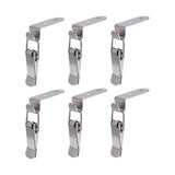 Maxbell 6x 90 Degree Buckle Hook Lock Bolt Hasp Latch Lock Bolt for Cabinet Door Box A