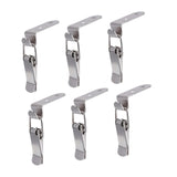 Maxbell 6x 90 Degree Buckle Hook Lock Bolt Hasp Latch Lock Bolt for Cabinet Door Box A